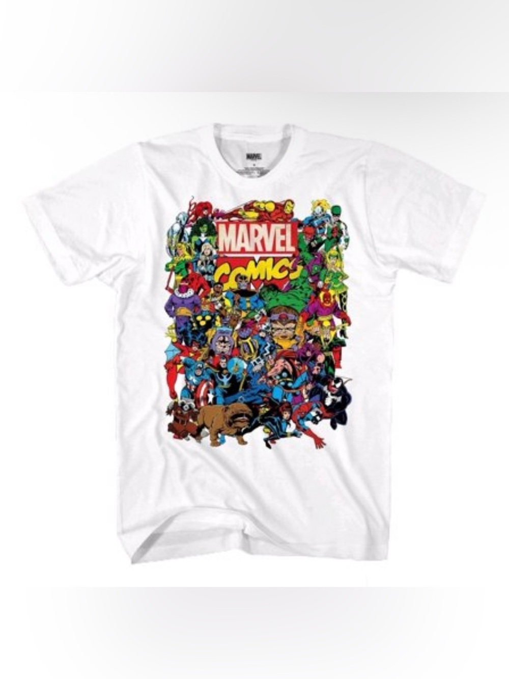 Marvel Team-up White Short Sleeve Graphic T-Shirt - Small
